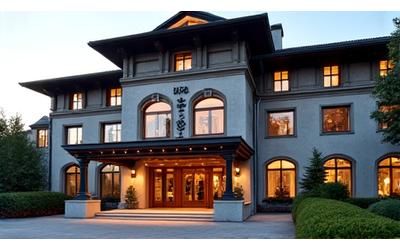 Stilvolle Aussenansicht des Alpenblick Hotels