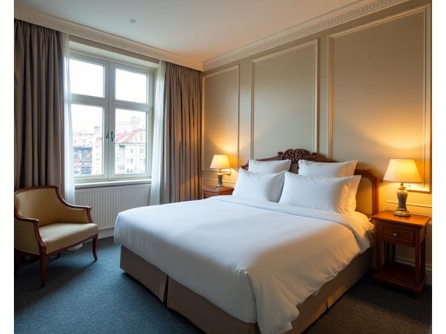 Elegantes Classic Doppelzimmer im Alpenblick Hotel mit bequemen Betten und klassischem Dekor.